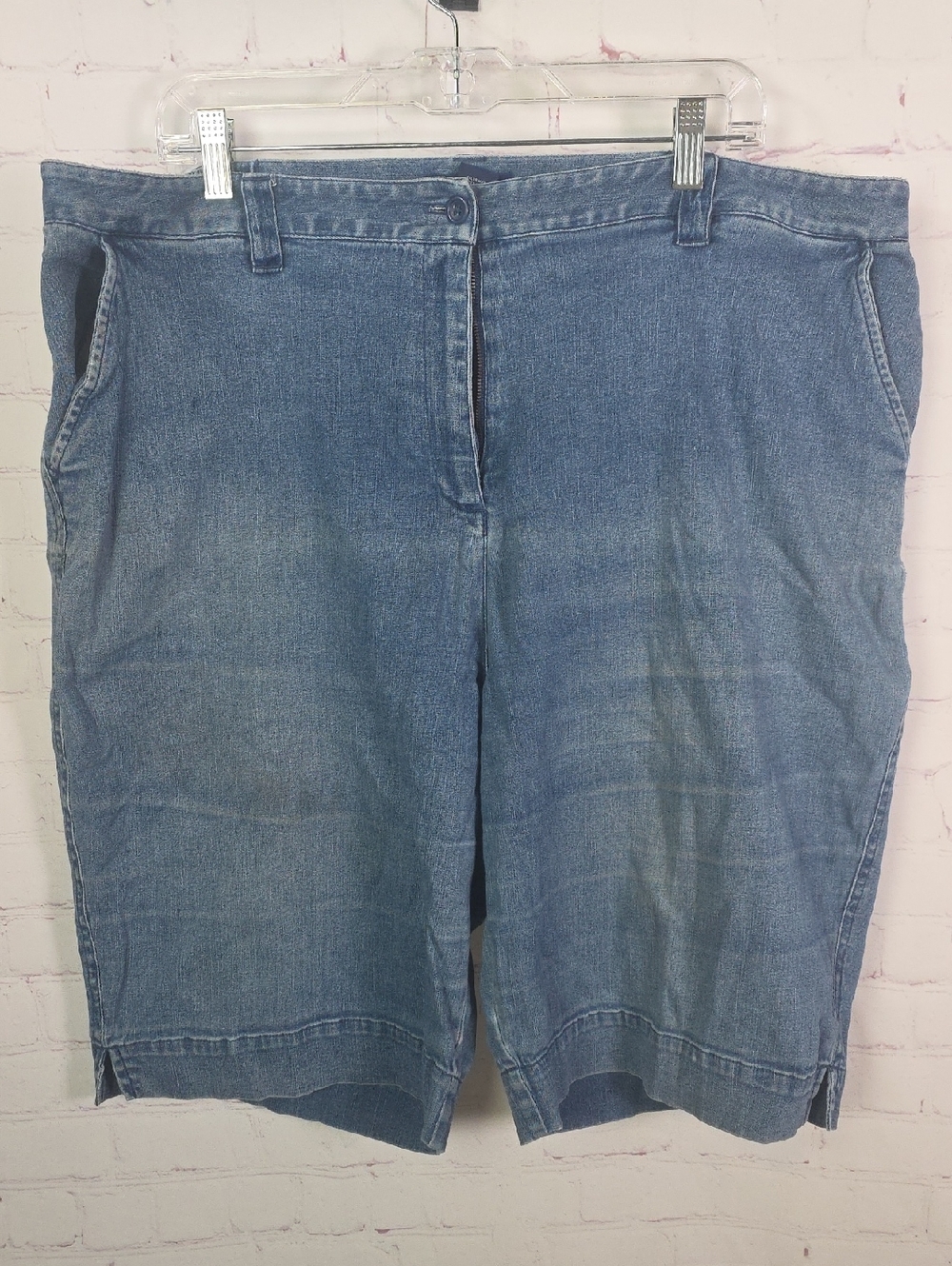 Karen Scott Light Blue 22W Denim Shorts